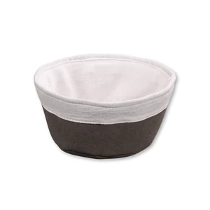 Kenyérkosár - KESPER - Ø 20 cm, H 9 cm - szürke - MOSHATÓ