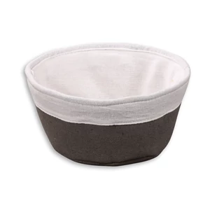 Kenyérkosár - KESPER - Ø 25 cm, H 9 cm - szürke - MOSHATÓ