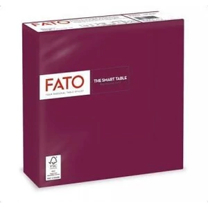 Lucart FATO Smart Table szalvéta – 2 rétegű, 33x33 cm, 50 db/csomag, bordó