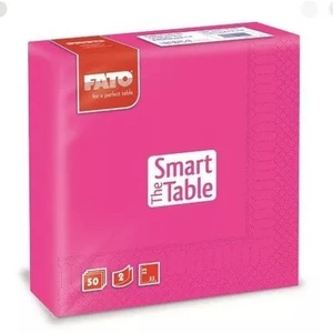 Lucart FATO Smart Table szalvéta – 2 rétegű, 33x33 cm, 50 db/csomag, fukszia