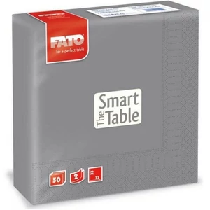 Lucart FATO Smart Table szalvéta – 2 rétegű, 33x33 cm, 50 db/csomag, szürke