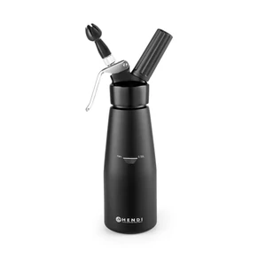 HENDI Kitchen habszifon, fekete, 0,5 L (Ø80×260 mm)