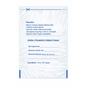 Steril ételminta tárolótasak 1000 darab/csomag