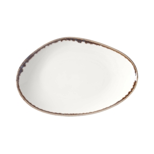 Vanilla organikus formájú tányér, 35x21 cm