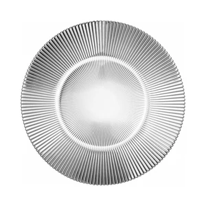 Aura üveg lapostányér, 280 mm