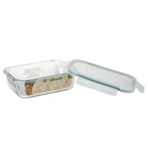 UniSafe üveg ételhordó, légmentesen záródó fedéllel, 1000 ml (-30°C/+460°C)