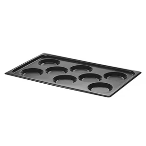 Tálca tojásokhoz, tapadásmentes bevonattal, CONVECTOMAT EGGPLATE, HENDI, GN 1/1, Fekete, 530x325x(H)26mm