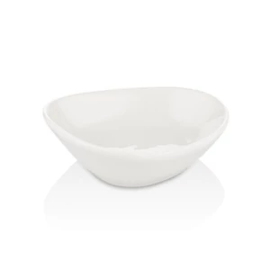 Island fehérszínű porcelán organikustál 10 cm