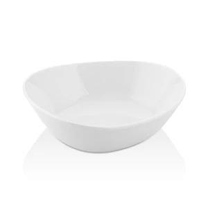 Island fehérszínű porcelán organikustál 18 cm