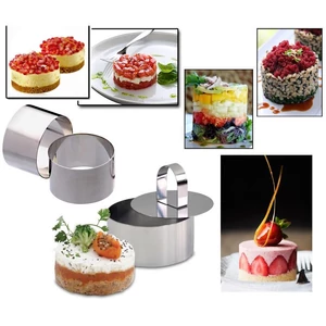 Ételformázó szett kör alakú, kinyomóval