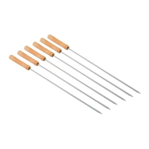 Grillnyárs 6 db fanyelű