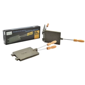 Öntöttvas ostyasütő, sajtos tallér sütő