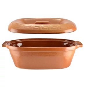 Agyag római tál mázas 5 literes