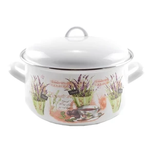 Levendula zománcozott lábas 24 cm+fedő