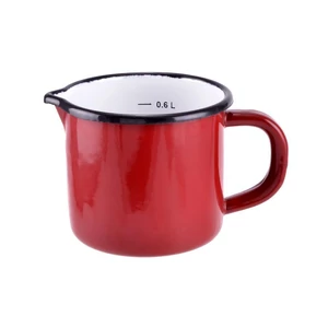 Zománcozott kiöntő csőrös 0, 6 literes