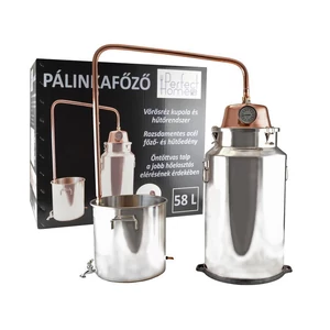 Pálinkafőző 58 literes réz inox