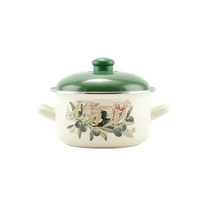 Oliva zománcozott lábas 18 cm+fedő