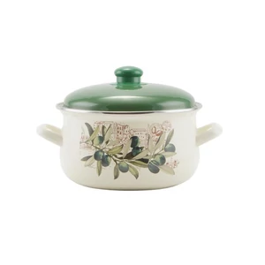 Oliva zománcozott lábas 20 cm+fedő