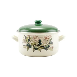Oliva zománcozott lábas 24 cm+fedő