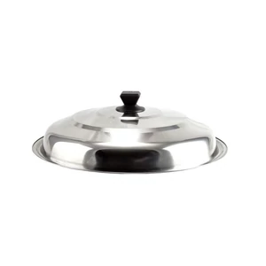 Bográcsfedő rozsdamentes, kúpos 33 cm