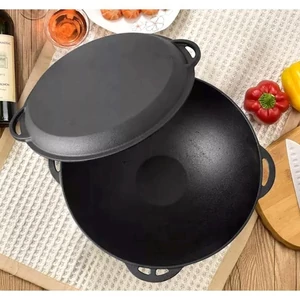 Öntöttvas 3 in1 lábas/bogrács/szeletsütő 32 cm