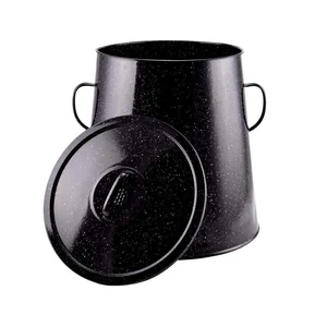 Zománcozott zsírosbödön 30 literes fekete