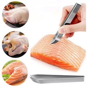 Halszálka kiszedő csipesz rozsdamentes