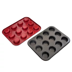 Metal red line muffinsütő 12 db-os