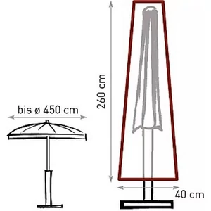 Kertinapernyő-huzat 260*40 cm (max. 450 cm átmérőre) 14317-l
