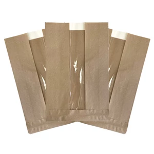 Barna ablakos papírtasak 250 x 160 mm