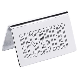 Tájékoztatótábla fenntartott felirattal 6,5 x 4 cm