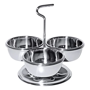 Snackállvány három tállal 22 cm