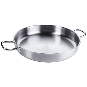 Kétfülű serpenyő rozsdamentes acélból - 50 cm - 17,5 L,