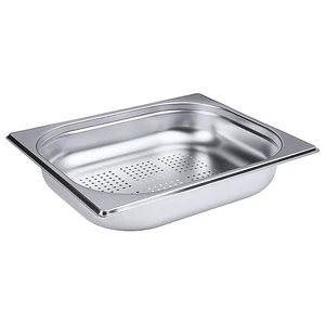 GN 1/2-es edény, perforált 65 mm mély, 4 L, 325 x 265 x 65 mm