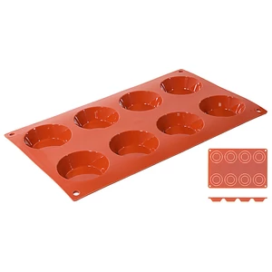 Szilikongumi sütőforma 8 db tartlet sütihez