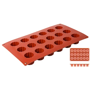 Szilikongumi sütőforma 18 db bordelaise sütihez