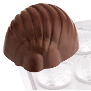 Bonbon öntőforma 24 db-os, kagyló forma