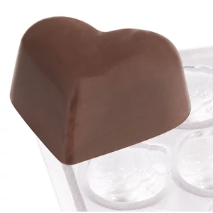 Bonbon öntőforma 21 db-os, szív forma