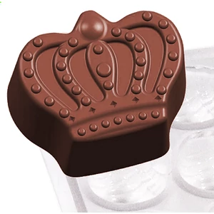 Bonbon öntőforma 24 db-os, korona forma