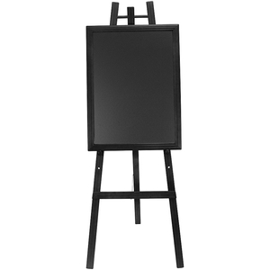 Kültéri megállítótáblákhoz festőállvány, 165 cm - fekete