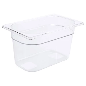 GN 1/4-es edény polikarbonátból, 100 mm mély, 2,5 L