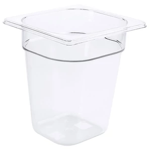 GN 1/6-os edény polikarbonátból, 200 mm mély, 3,4 L