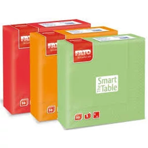Lucart FATO Smart Table szalvéta – 2 rétegű, 33x33 cm, 50 db/csomag, 11 színben