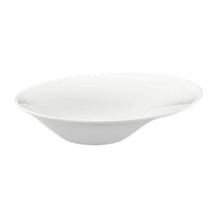 Gabbro fehérszínű porcelán organikustál 27 cm