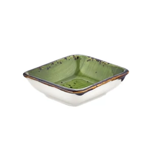 Green Harmony szögletes mártásos tál 10 x 9 cm