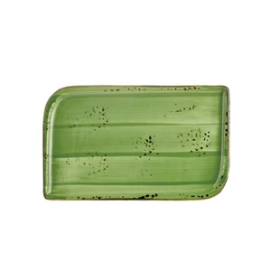 Green Harmony szögletes tányér 24 x 15 cm