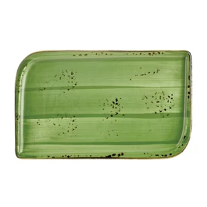 Green Harmony szögletes tányér 36 x 21 cm