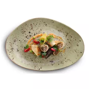 Olive organikus vegan tányér 35 x 21 cm