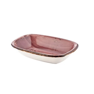 Pink Harmony szögletes tál 12 x 8 cm