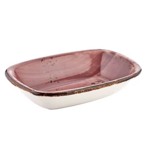 Pink Harmony szögletes tál 18 x 13 cm